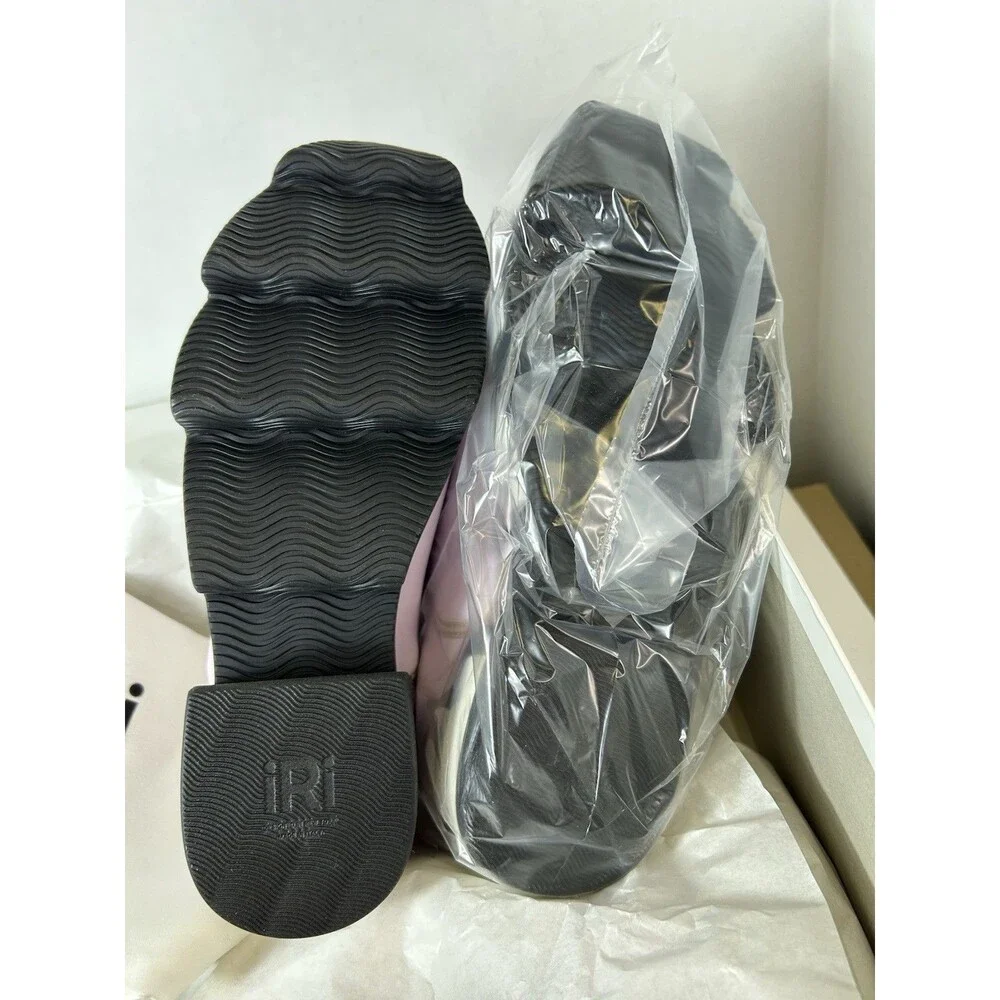 IRi NYC NWT Women's Lilac Pink Neoprene Wavy Heel Futuristic Sneakers Size 9.5